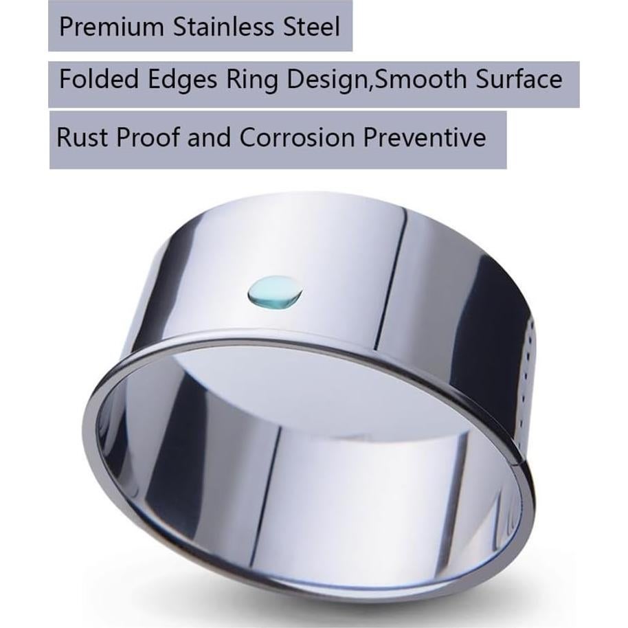 Juego de Cortadores de Galletas Redondos Tppyony - 3 Piezas Acero Inoxidable