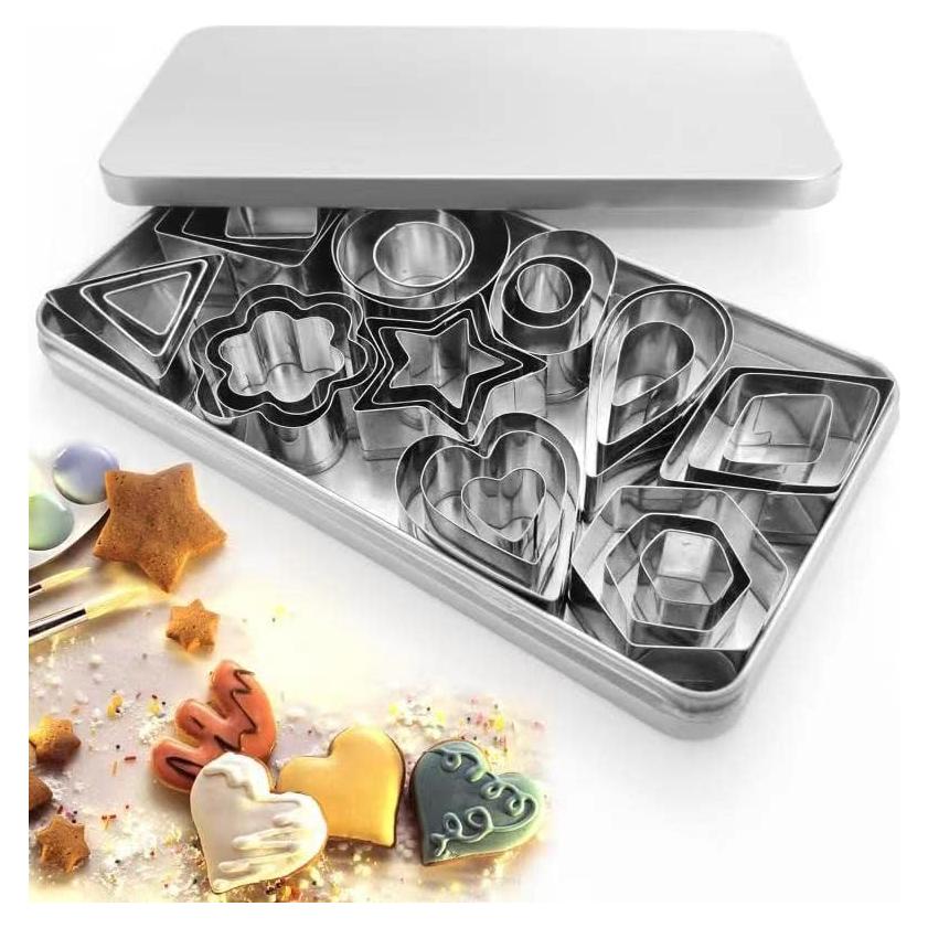 Juego de 30 Cortadores de Galletas Thothyer de Acero Inoxidable