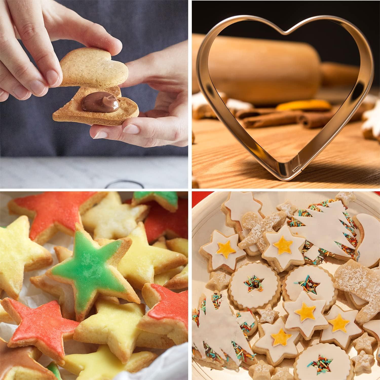 Juego de 30 Cortadores de Galletas Thothyer de Acero Inoxidable