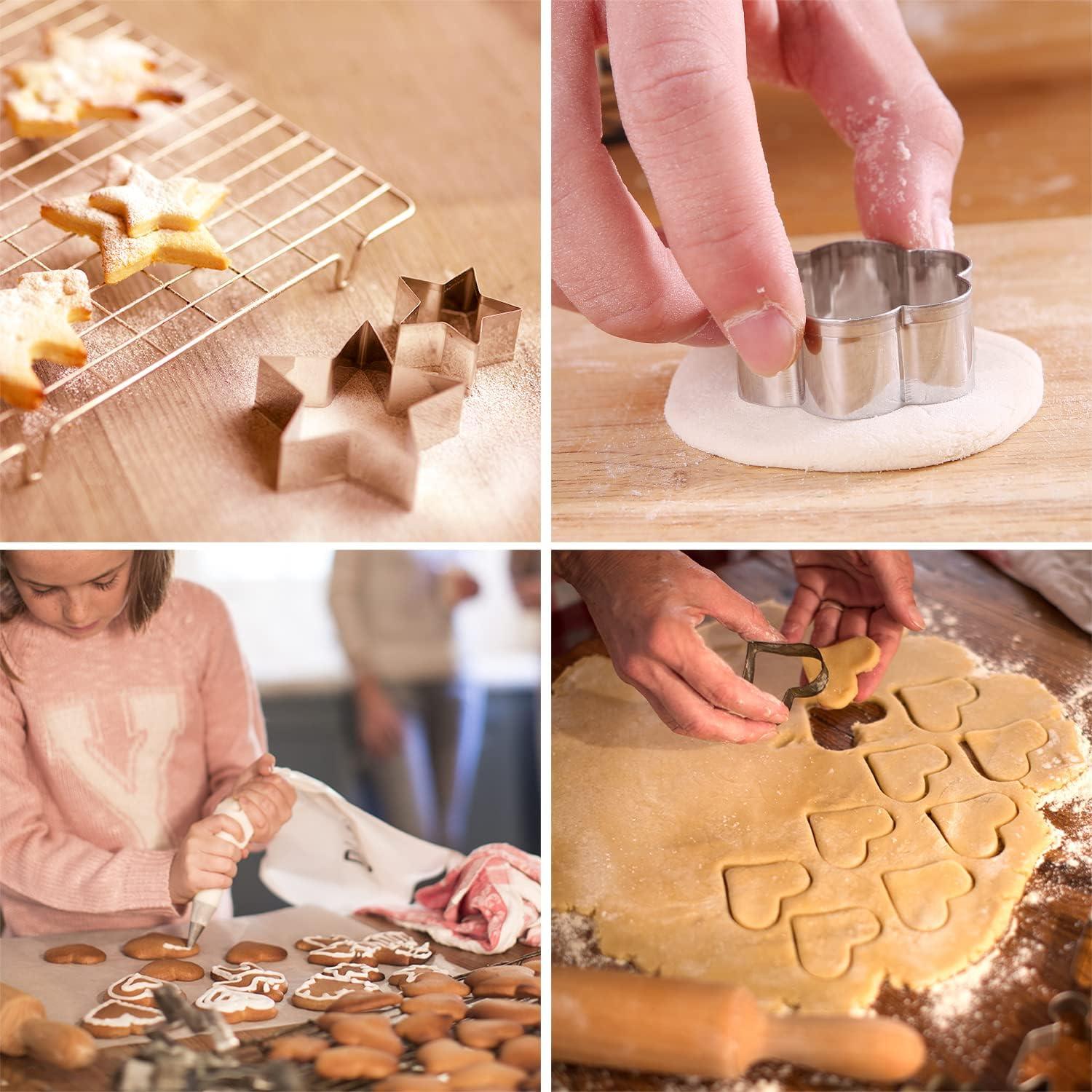 Juego de 30 Cortadores de Galletas Thothyer de Acero Inoxidable