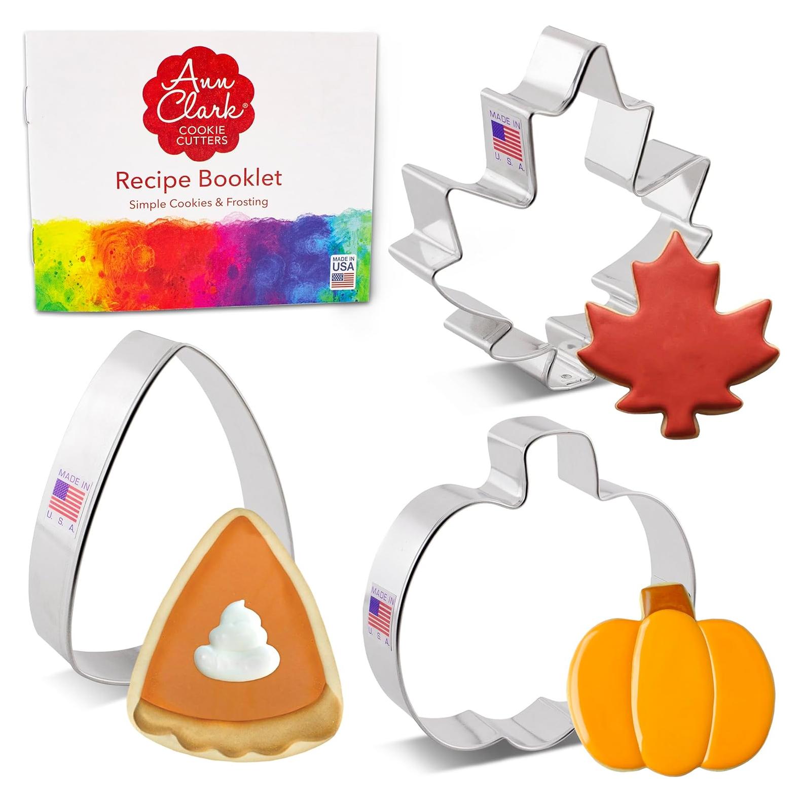 Juego de Cortadores de Galletas Ann Clark 3 Piezas Otoño