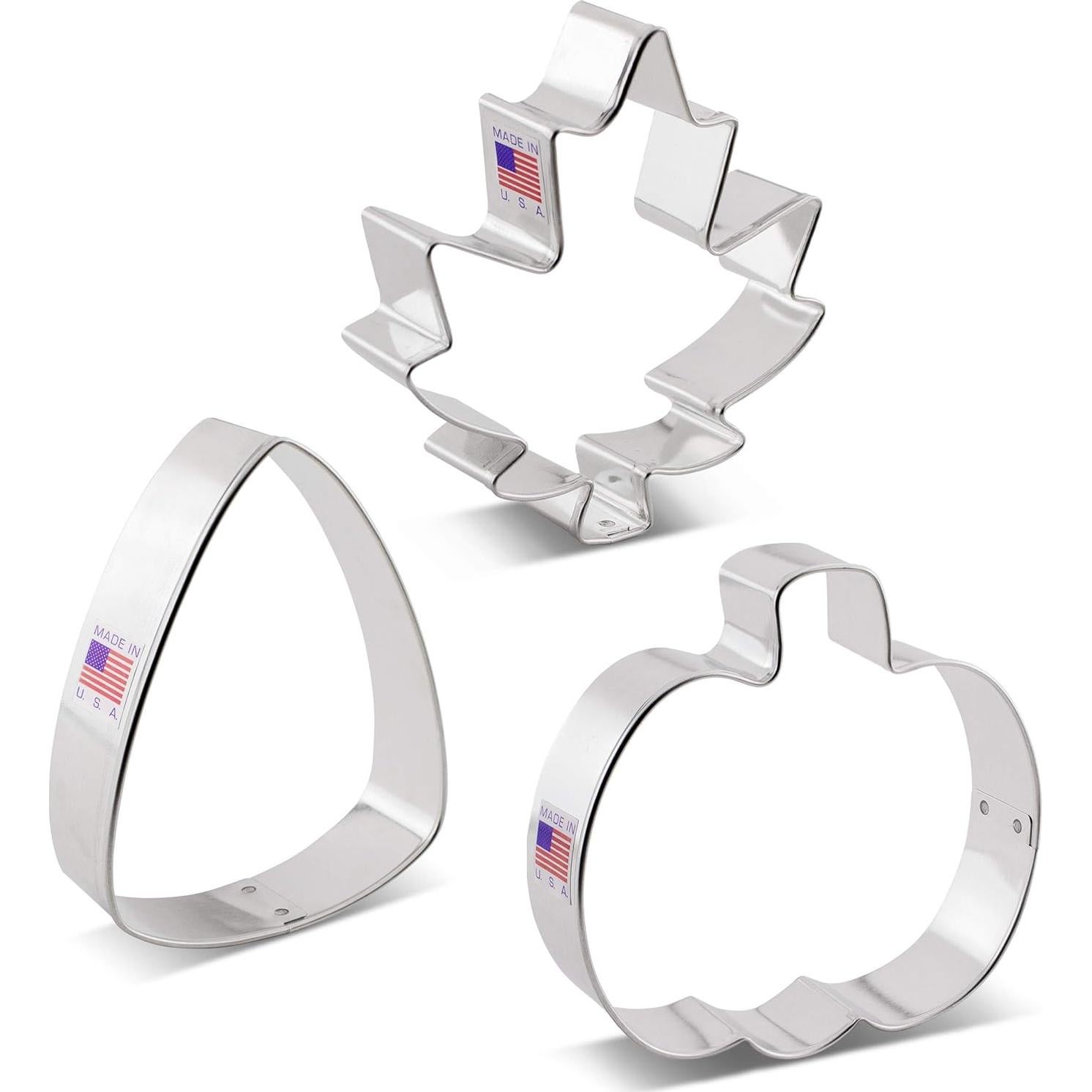 Juego de Cortadores de Galletas Ann Clark 3 Piezas Otoño