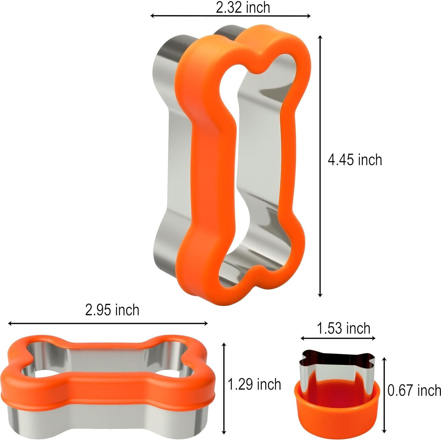 Juego de Cortadores de Galletas para Perros VTUGP - 3 Piezas
