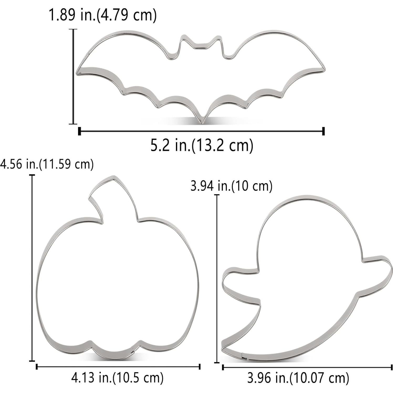 Juego de Cortadores de Galletas Halloween LILIAO 3 Piezas