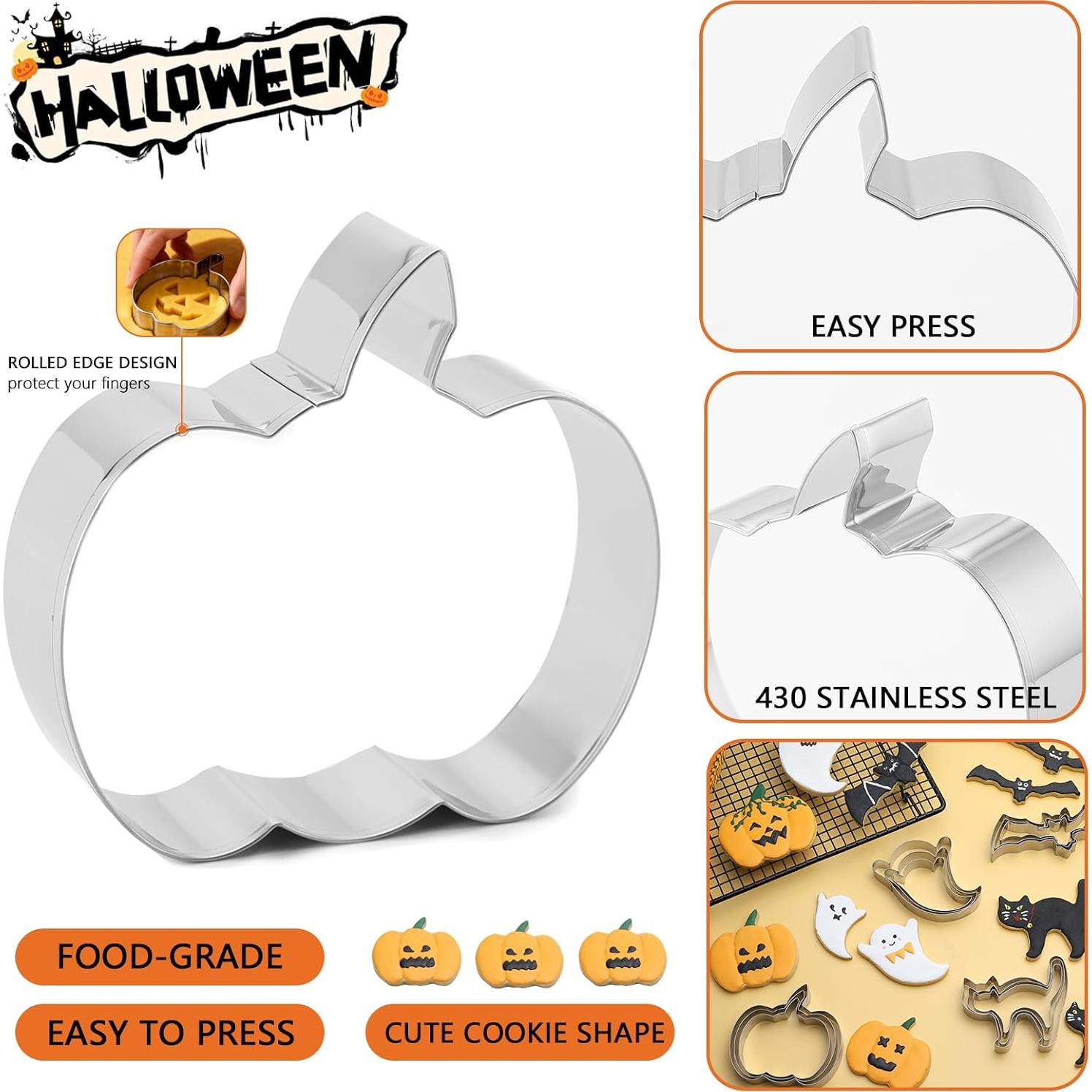 Juego de Cortadores de Galletas Halloween 12 Pcs CUTENJOY