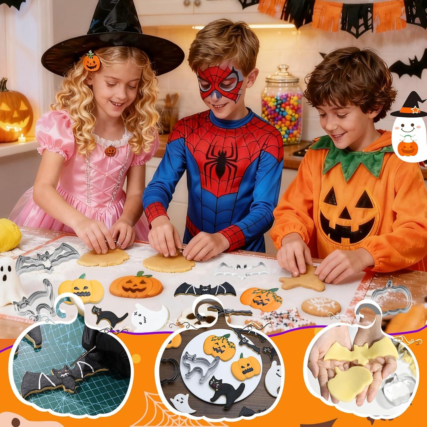 Juego de Cortadores de Galletas Halloween 12 Pcs CUTENJOY