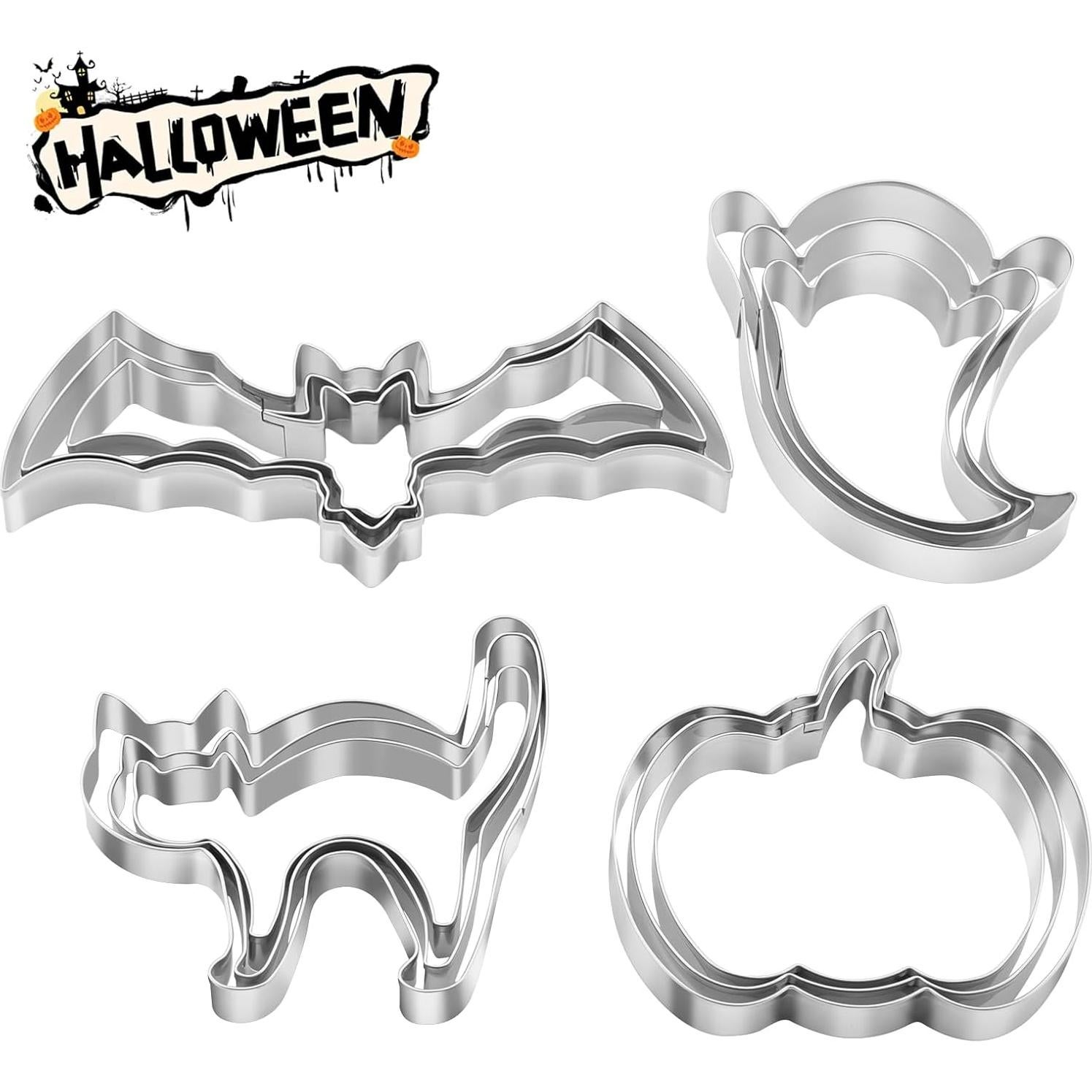 Juego de Cortadores de Galletas Halloween 12 Pcs CUTENJOY