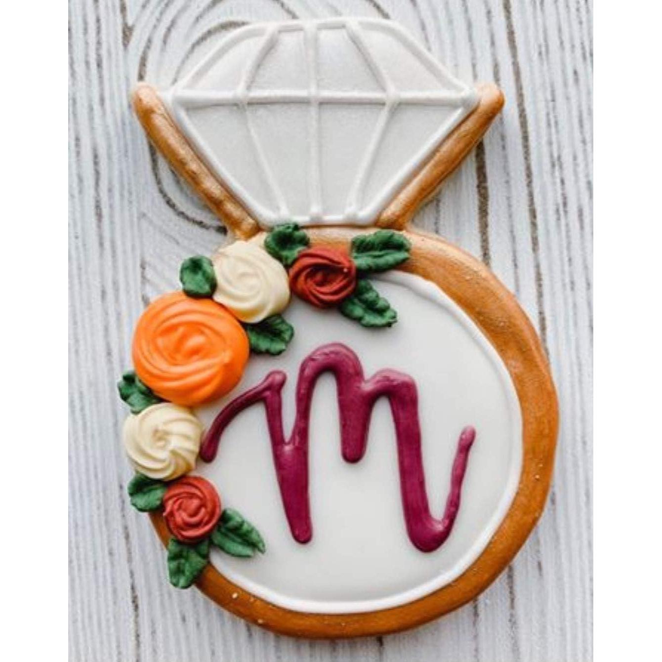 Ann Clark Cookie Cutters Diamond Engagement Wedding Ring Cookie Cutter 3.75" Made in USA