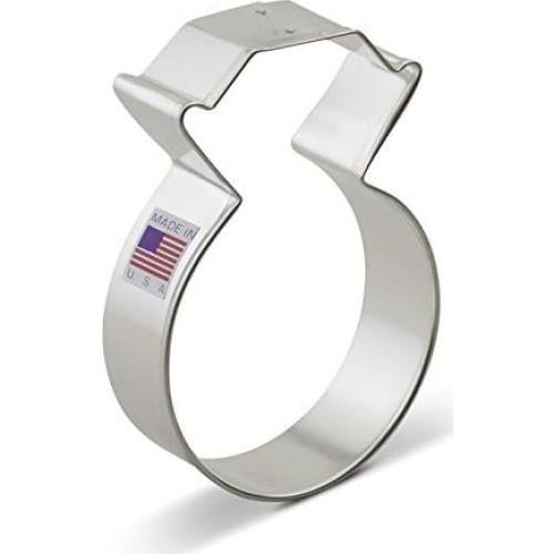 Ann Clark Cookie Cutters Diamond Engagement Wedding Ring Cookie Cutter 3.75" Made in USA