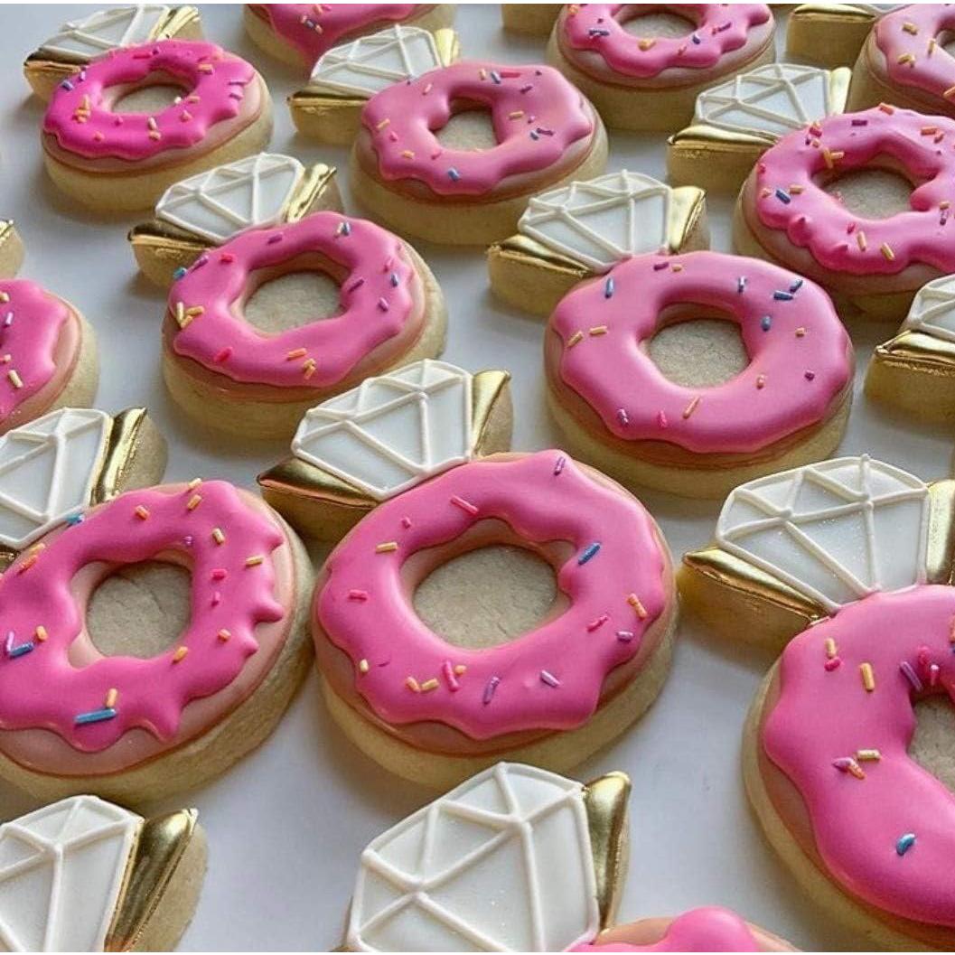 Ann Clark Cookie Cutters Diamond Engagement Wedding Ring Cookie Cutter 3.75" Made in USA