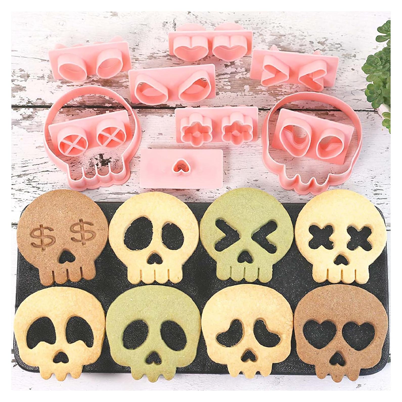 Juego de Cortadores de Galletas Calavera 30 en 1 Lutoku