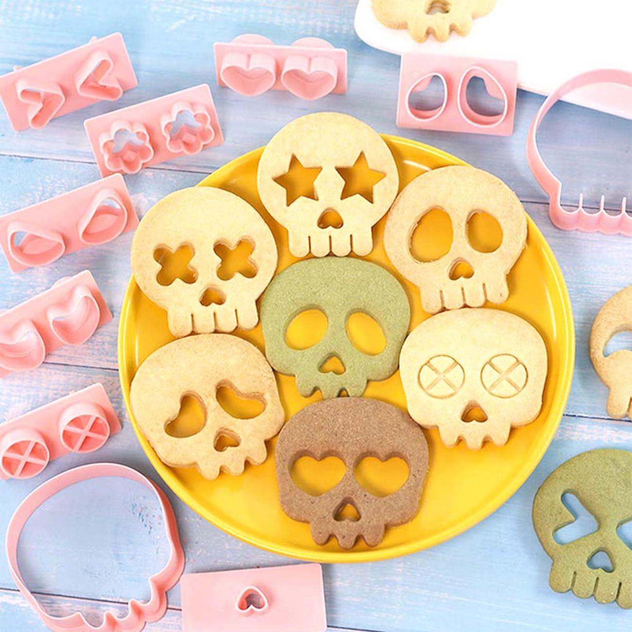 Juego de Cortadores de Galletas Calavera 30 en 1 Lutoku
