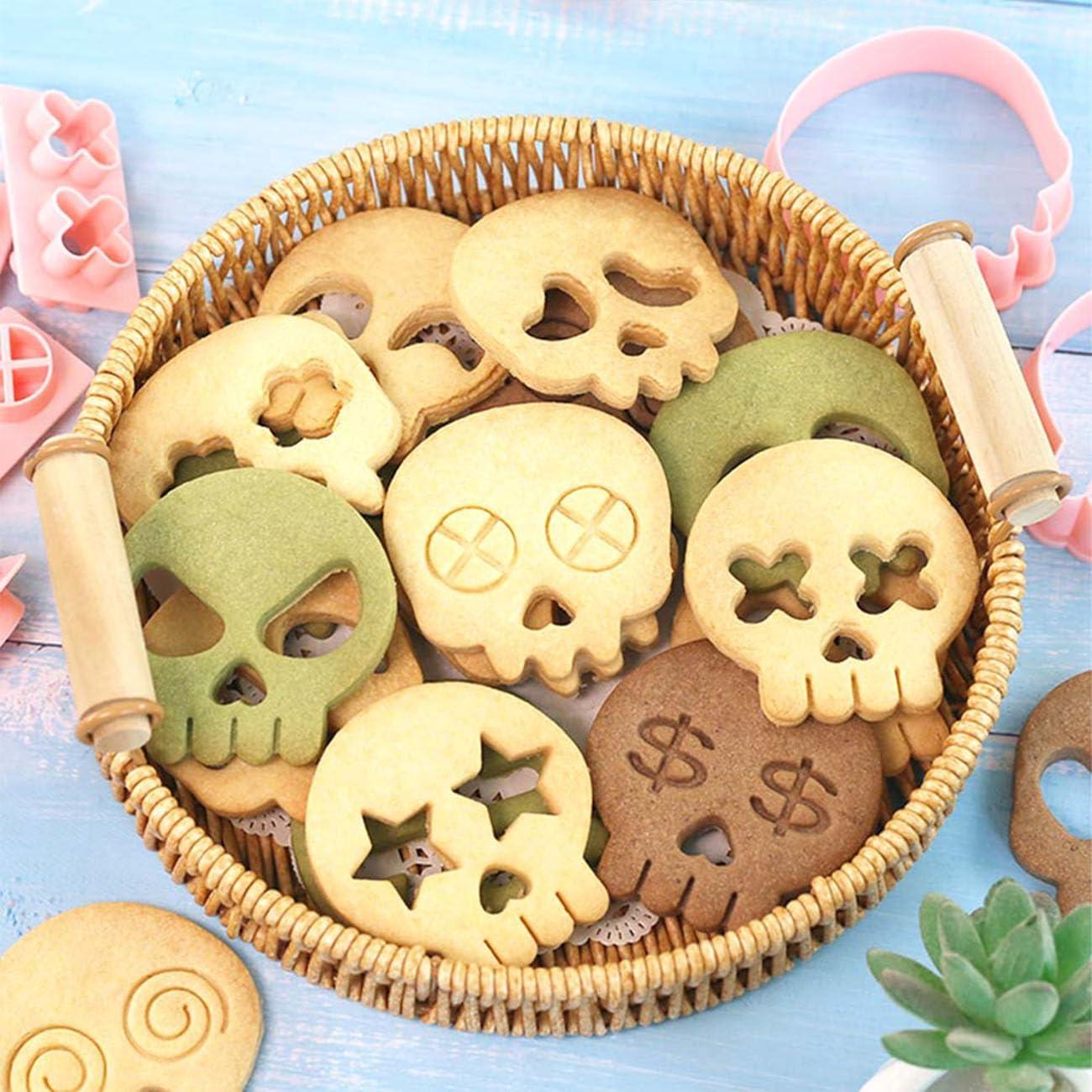Juego de Cortadores de Galletas Calavera 30 en 1 Lutoku