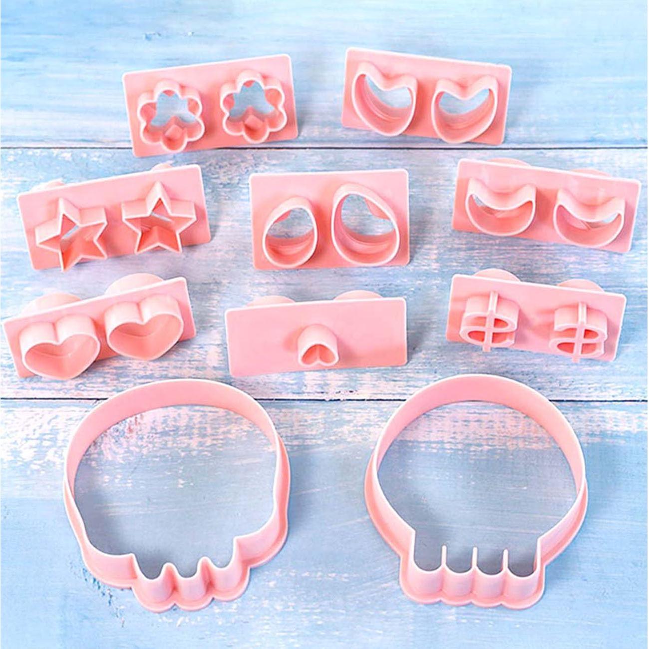 Juego de Cortadores de Galletas Calavera 30 en 1 Lutoku