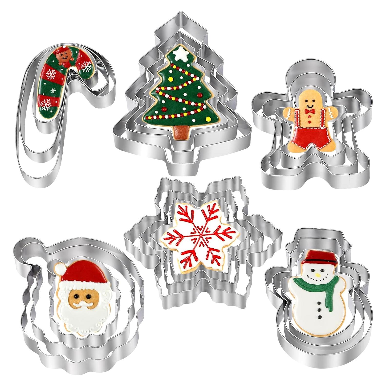 Set de Cortadores de Galletas de Navidad BakingWorld - 18 Piezas