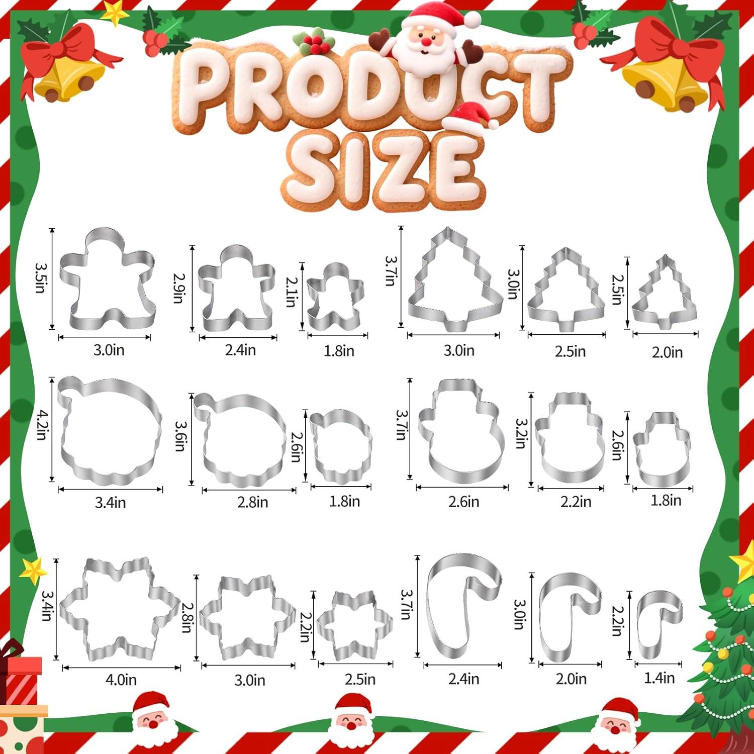 Set de Cortadores de Galletas de Navidad BakingWorld - 18 Piezas