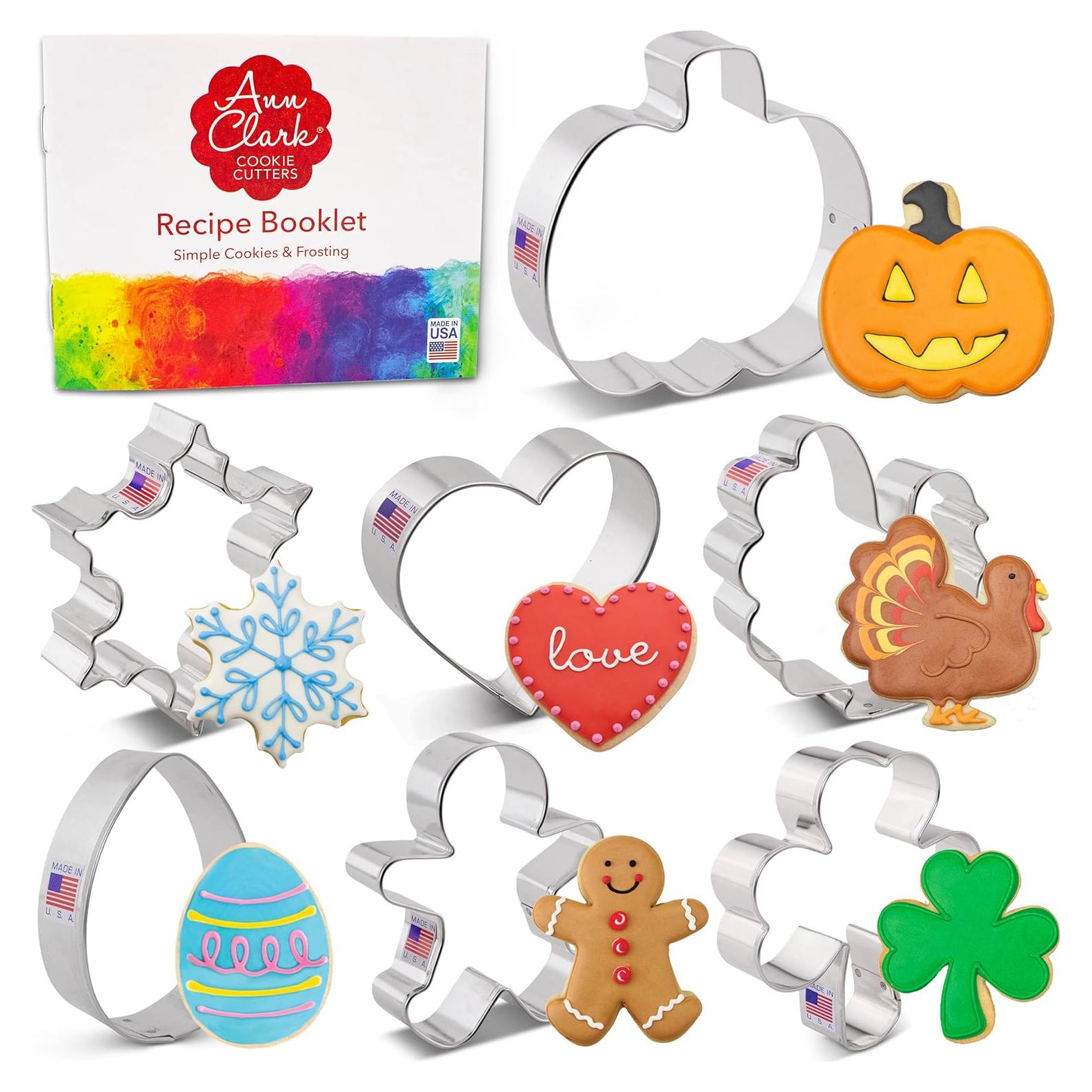 Set de 7 Cortadores de Galletas Ann Clark - Temáticas Variadas