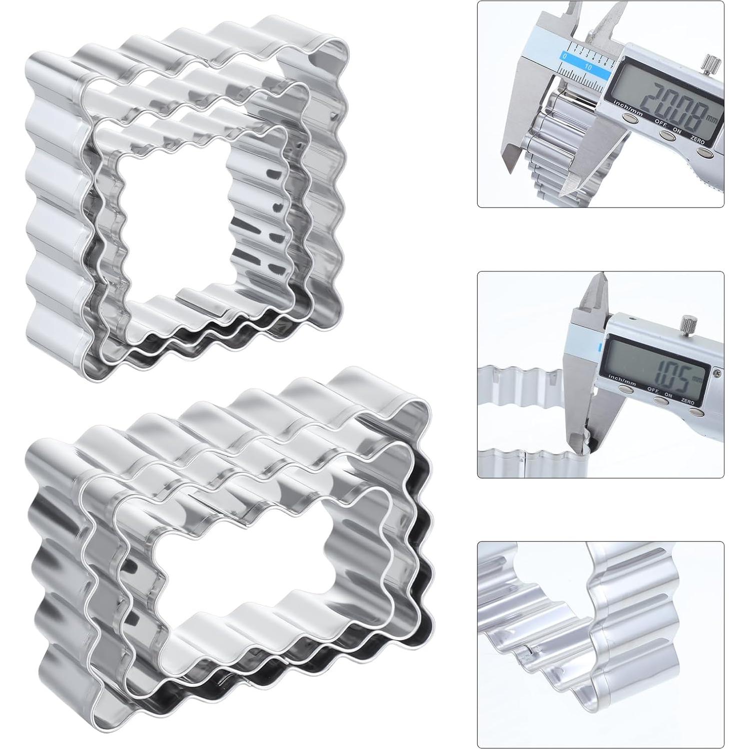 Juego de Cortadores de Galletas Sorcristy 6 Piezas Acero Inoxidable