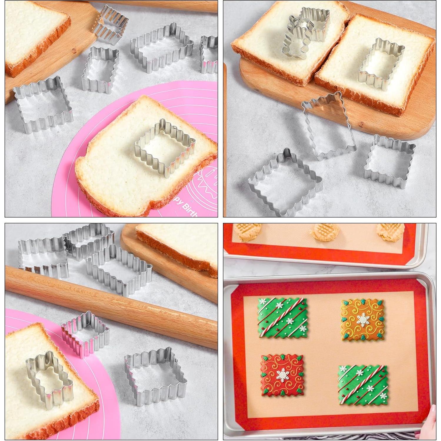 Juego de Cortadores de Galletas Sorcristy 6 Piezas Acero Inoxidable