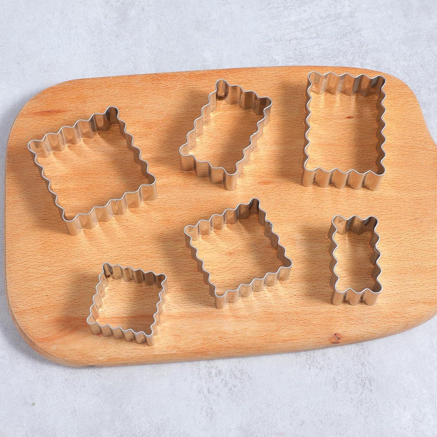 Juego de Cortadores de Galletas Sorcristy 6 Piezas Acero Inoxidable