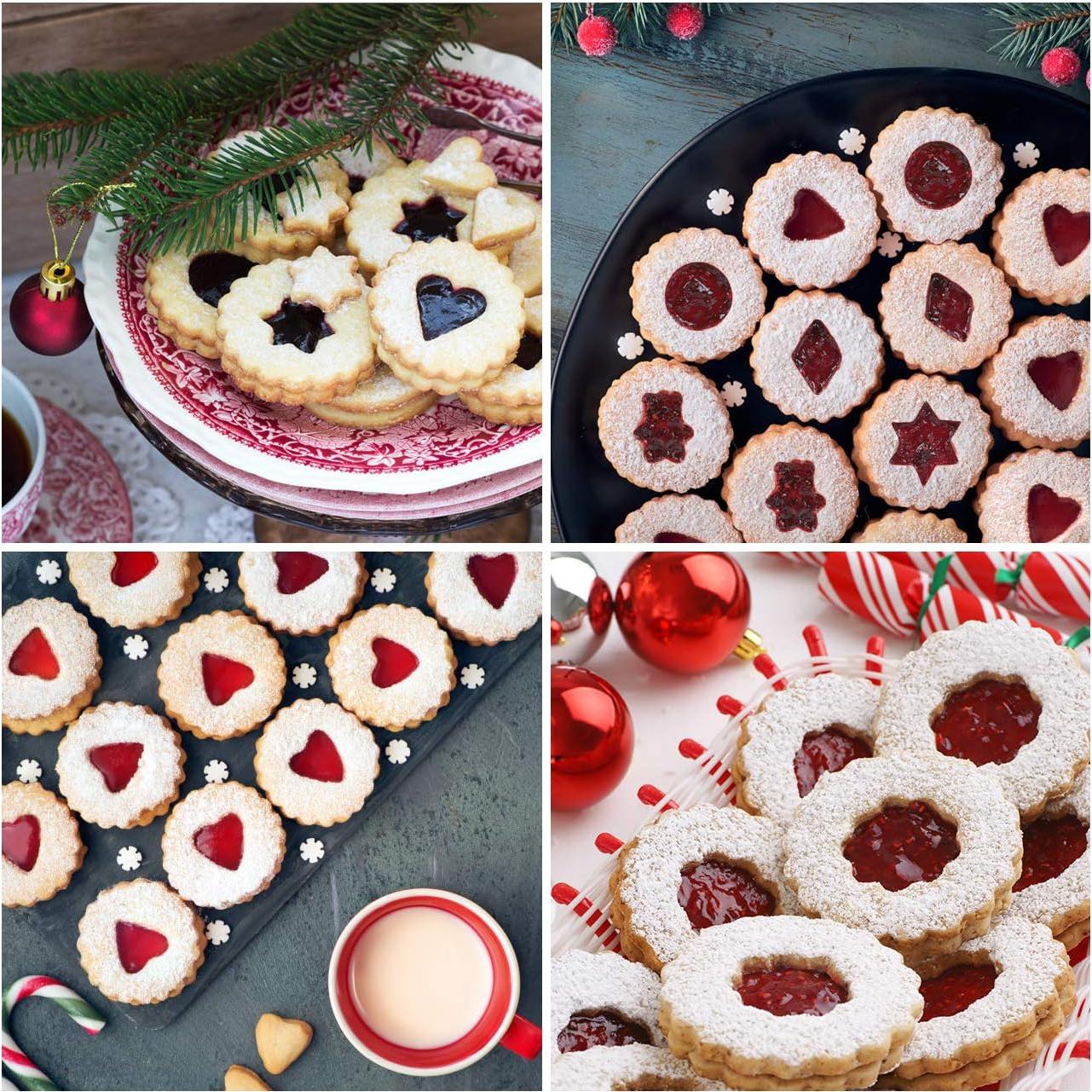 Cortadores de Galletas Linzer GWHOLE 8 Piezas Acero Inoxidable