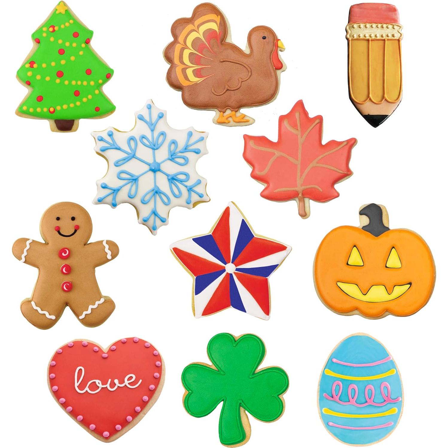 Cortadores de Galletas Ann Clark 11 Piezas para Festividades