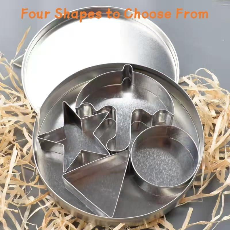 Kit de Cortadores de Galletas Jvtoo - Acero Inoxidable, 6 Piezas