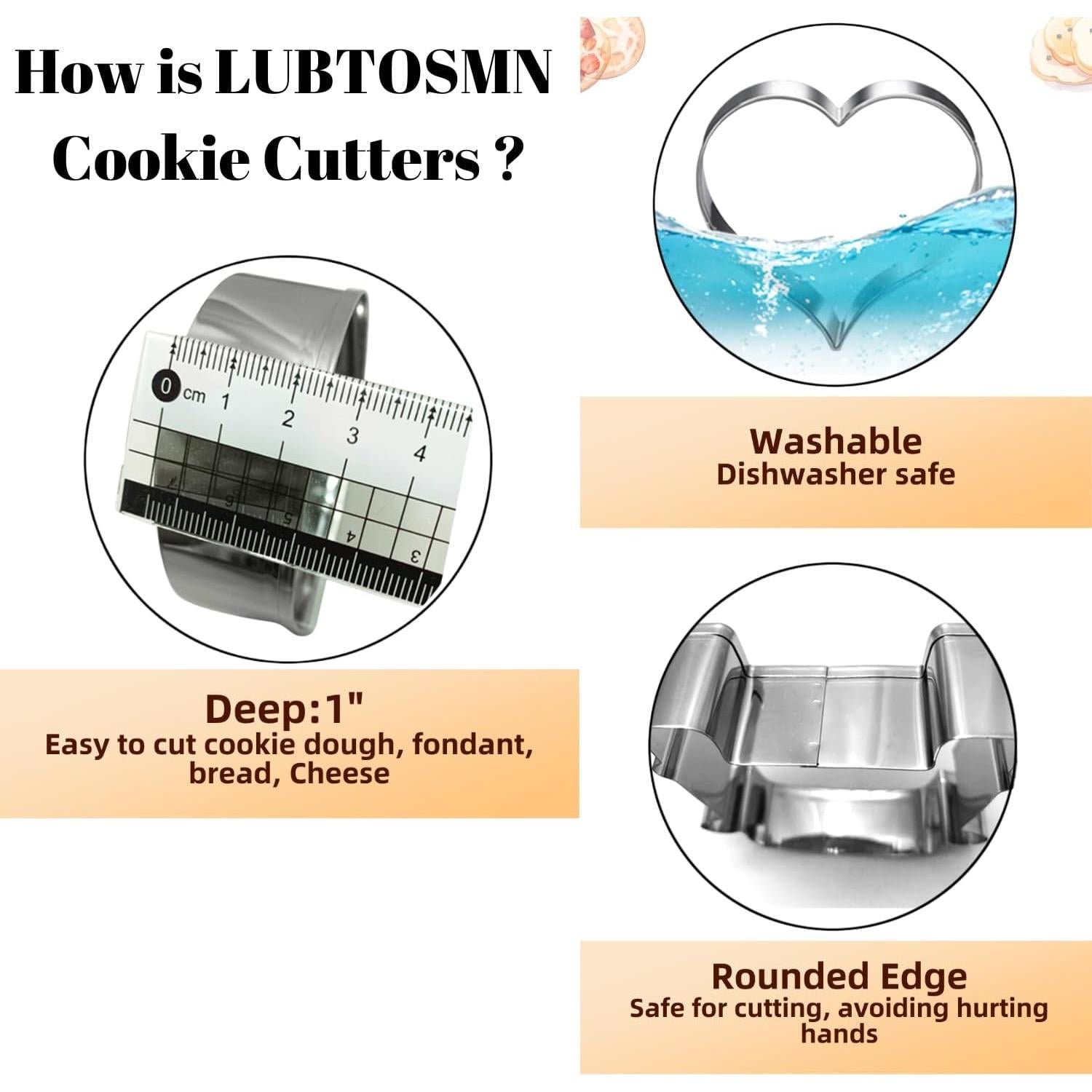 Juego de Cortadores de Galletas LUBTOSMN - 4 Piezas Hoja de Otoño