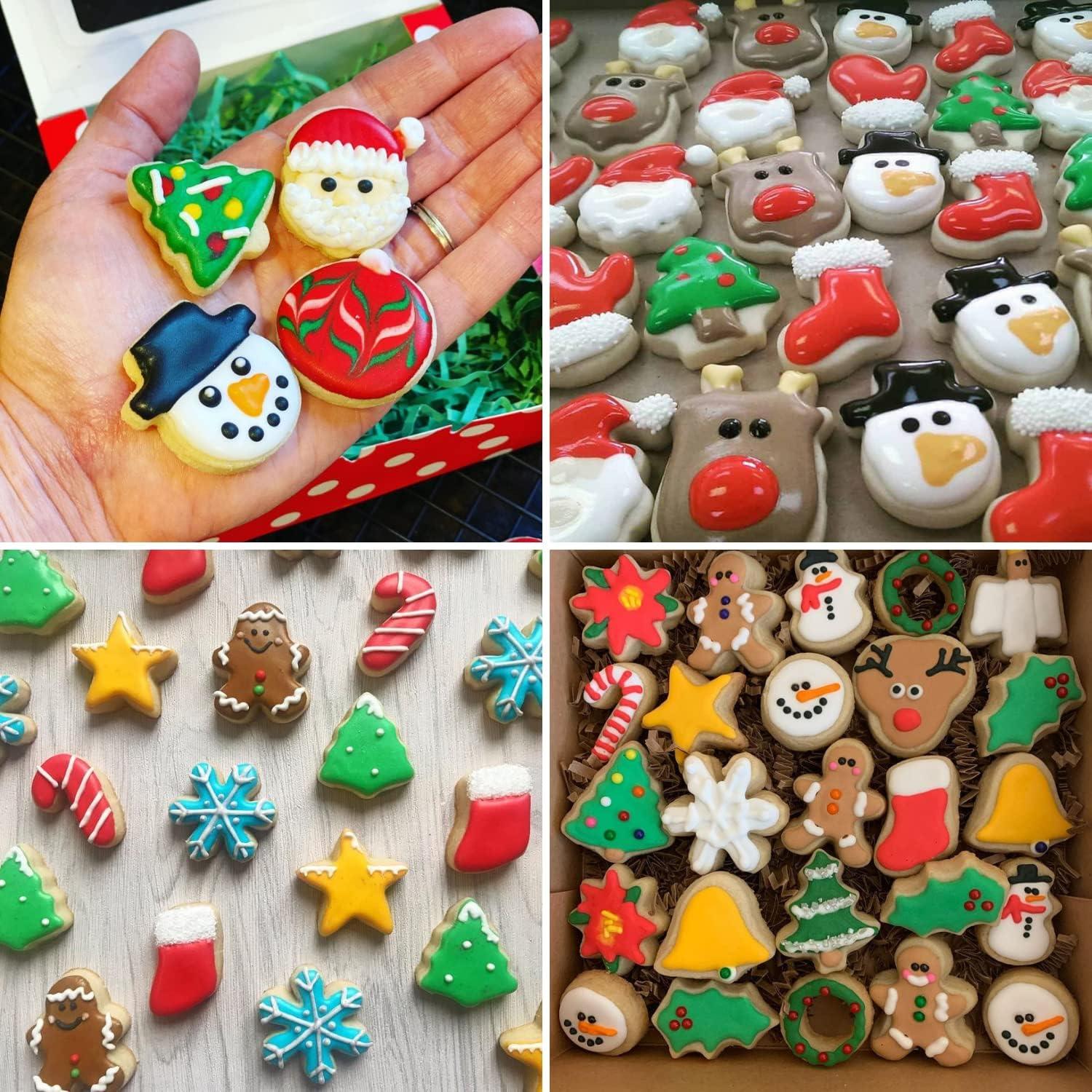 Juego de Cortadores de Galletas de Navidad Mini 15 Piezas Acero Inoxidable