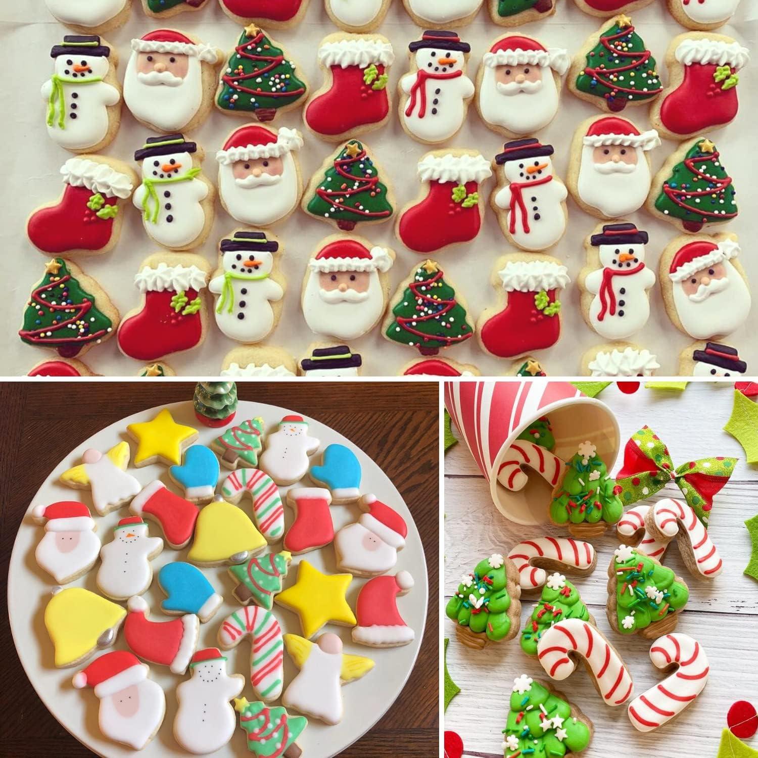Juego de Cortadores de Galletas de Navidad Mini 15 Piezas Acero Inoxidable