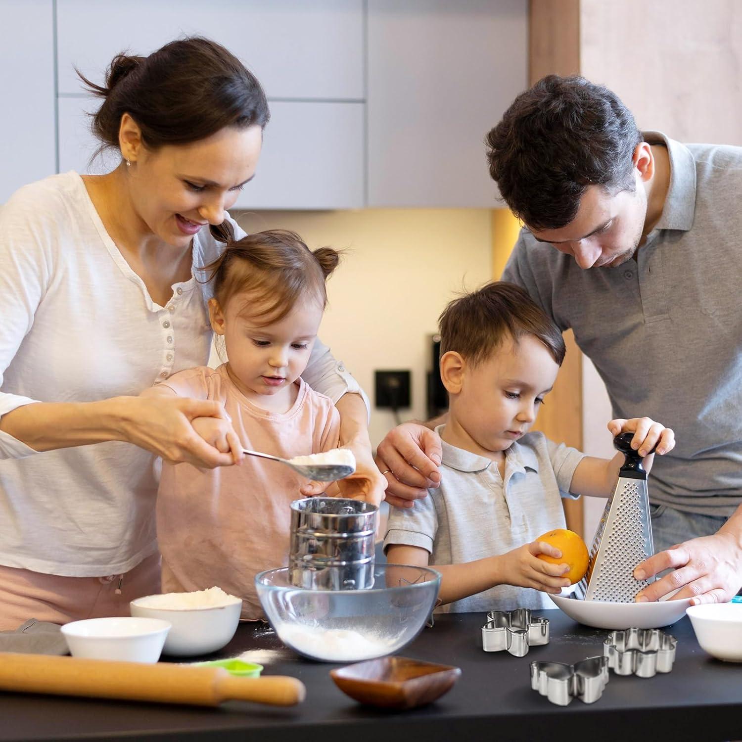 Juego de 6 Cortadores de Galletas KINYFY Acero Inoxidable Flores