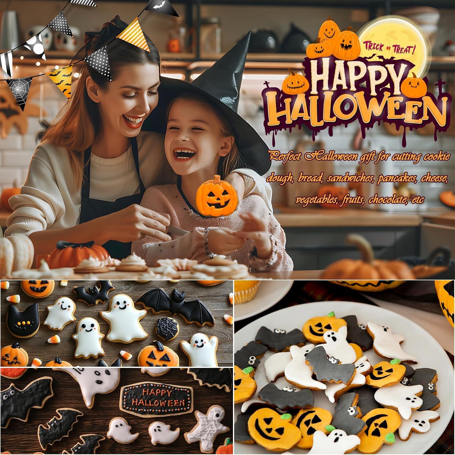 Juego de 15 Cortadores de Galletas Halloween LifeisLuck