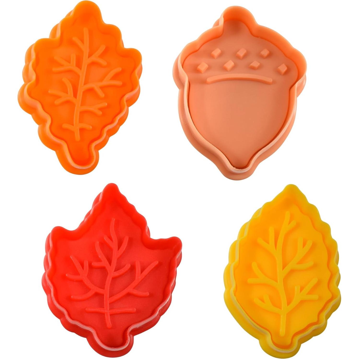 Conjunto de Cortadores de Galletas R&M 4 Piezas Hojas Otoño
