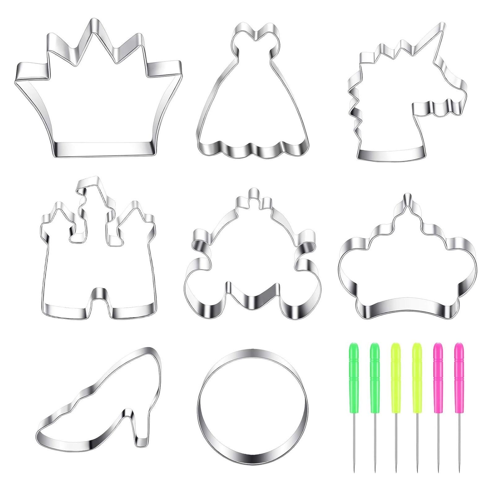 Juego de 8 Cortadores de Galletas Geiserailie de Acero Inoxidable