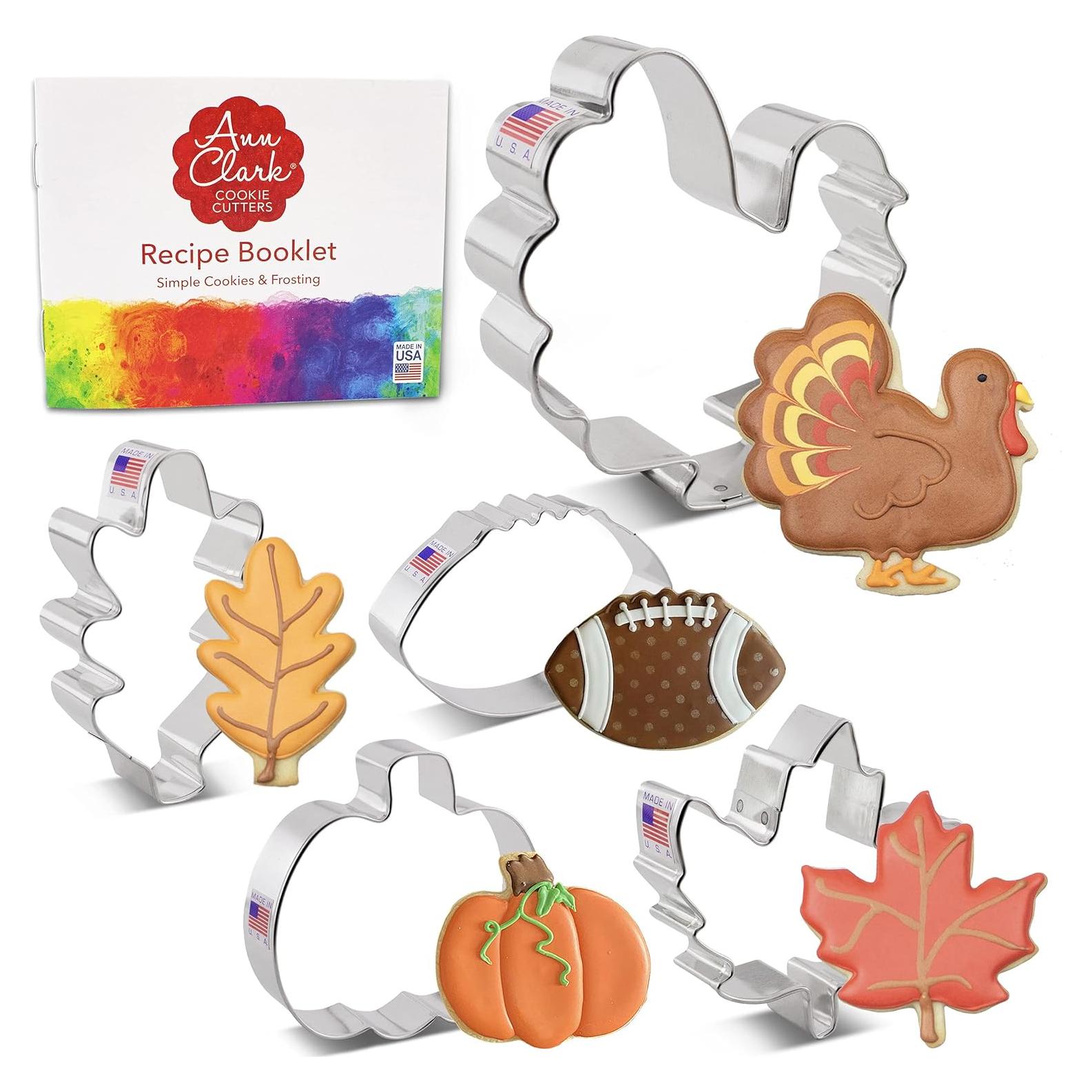 Cortadores de Galletas de Otoño Ann Clark Set 5 Piezas