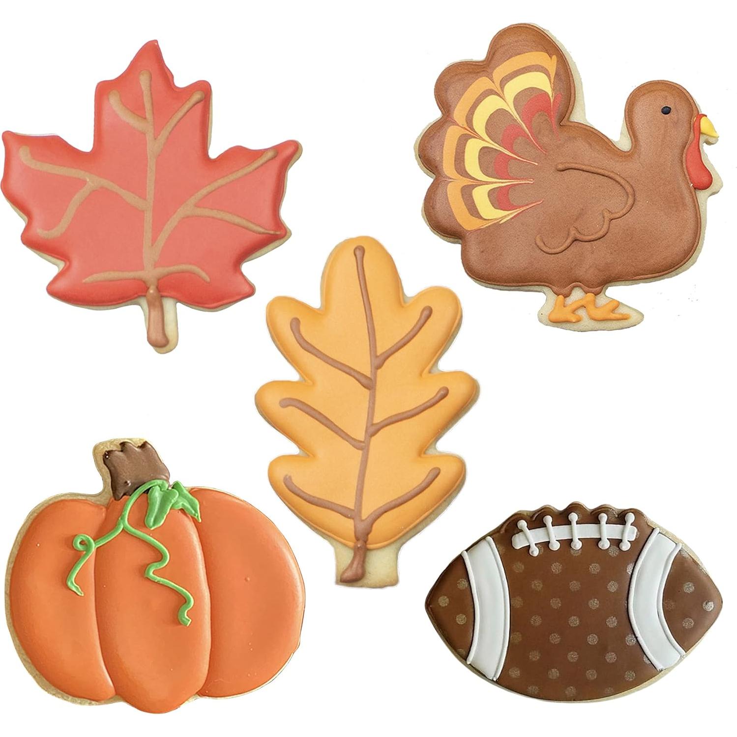 Cortadores de Galletas de Otoño Ann Clark Set 5 Piezas