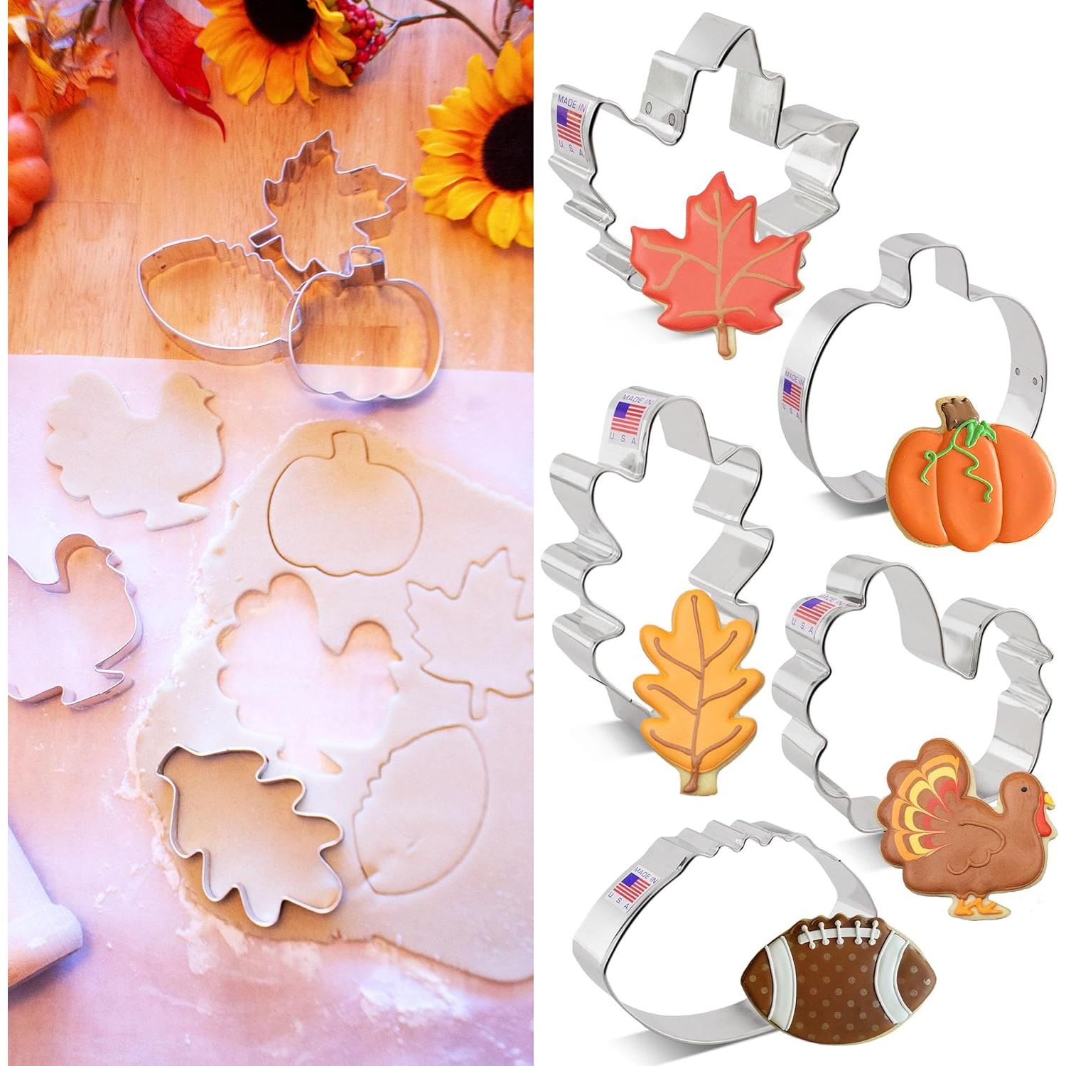 Cortadores de Galletas de Otoño Ann Clark Set 5 Piezas