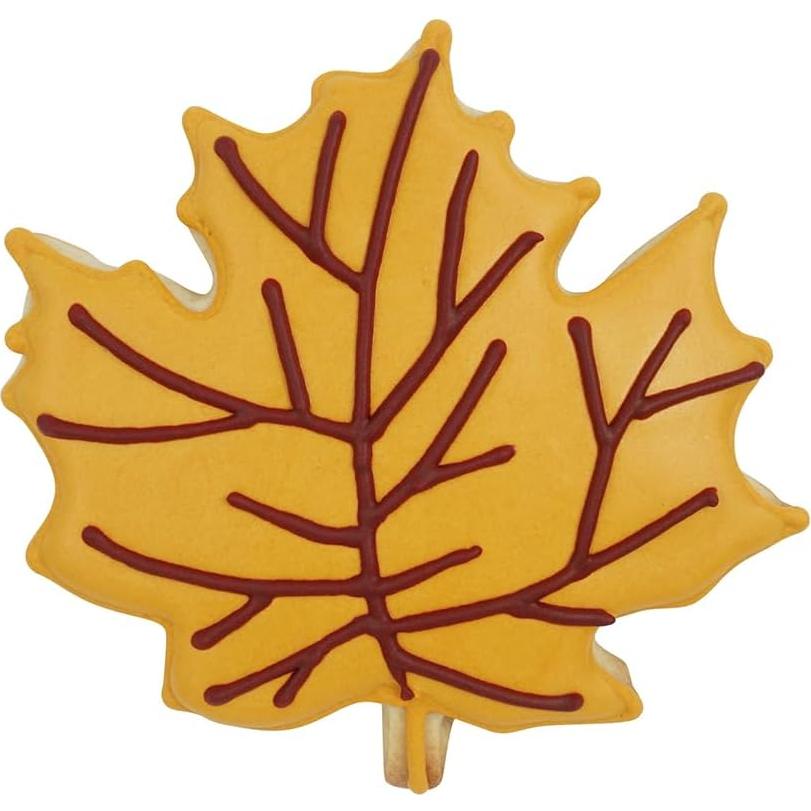 Juego de 5 Cortadores de Galletas R&M Hoja de Arce Acero