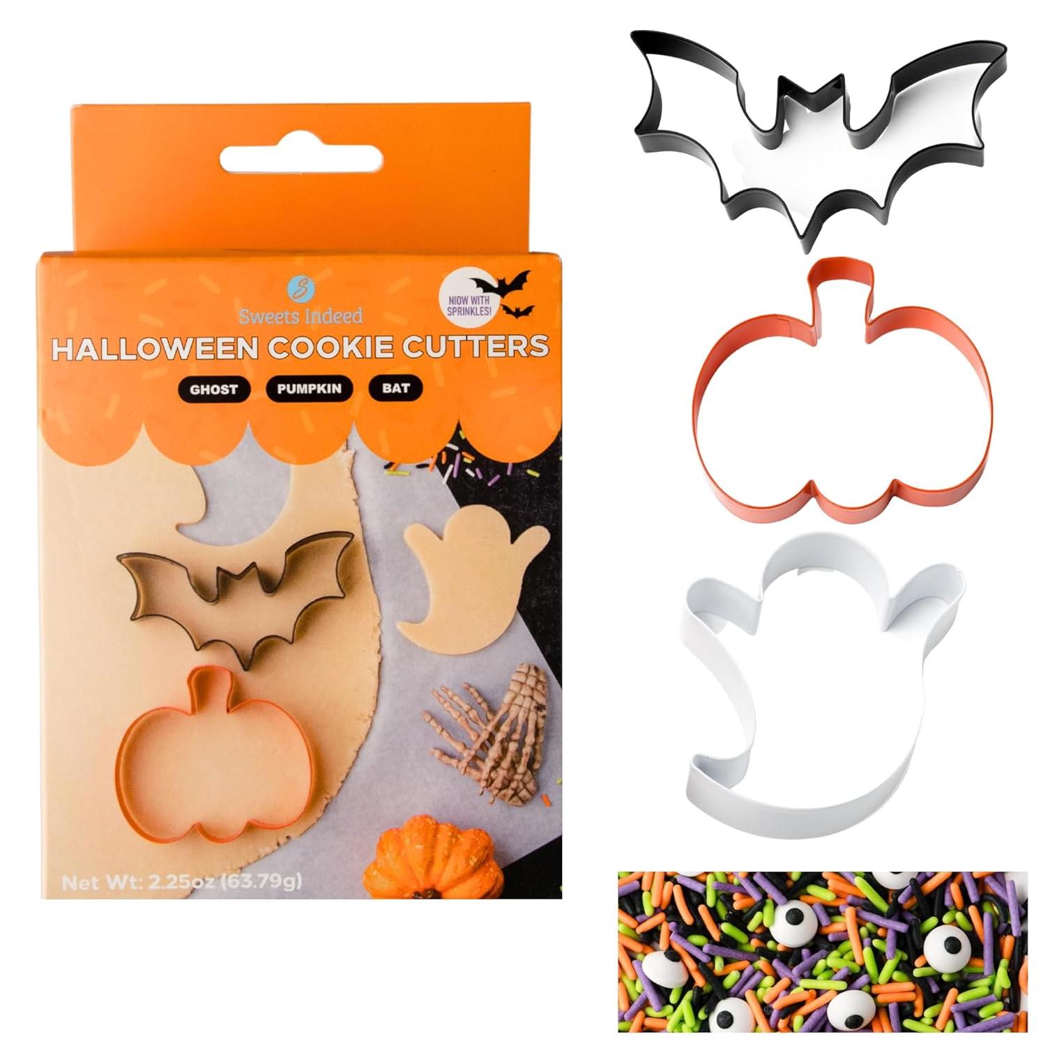 Kit de Horneado Halloween Sweets Indeed - 3 Cortadores + 56.7 g Sprinkles