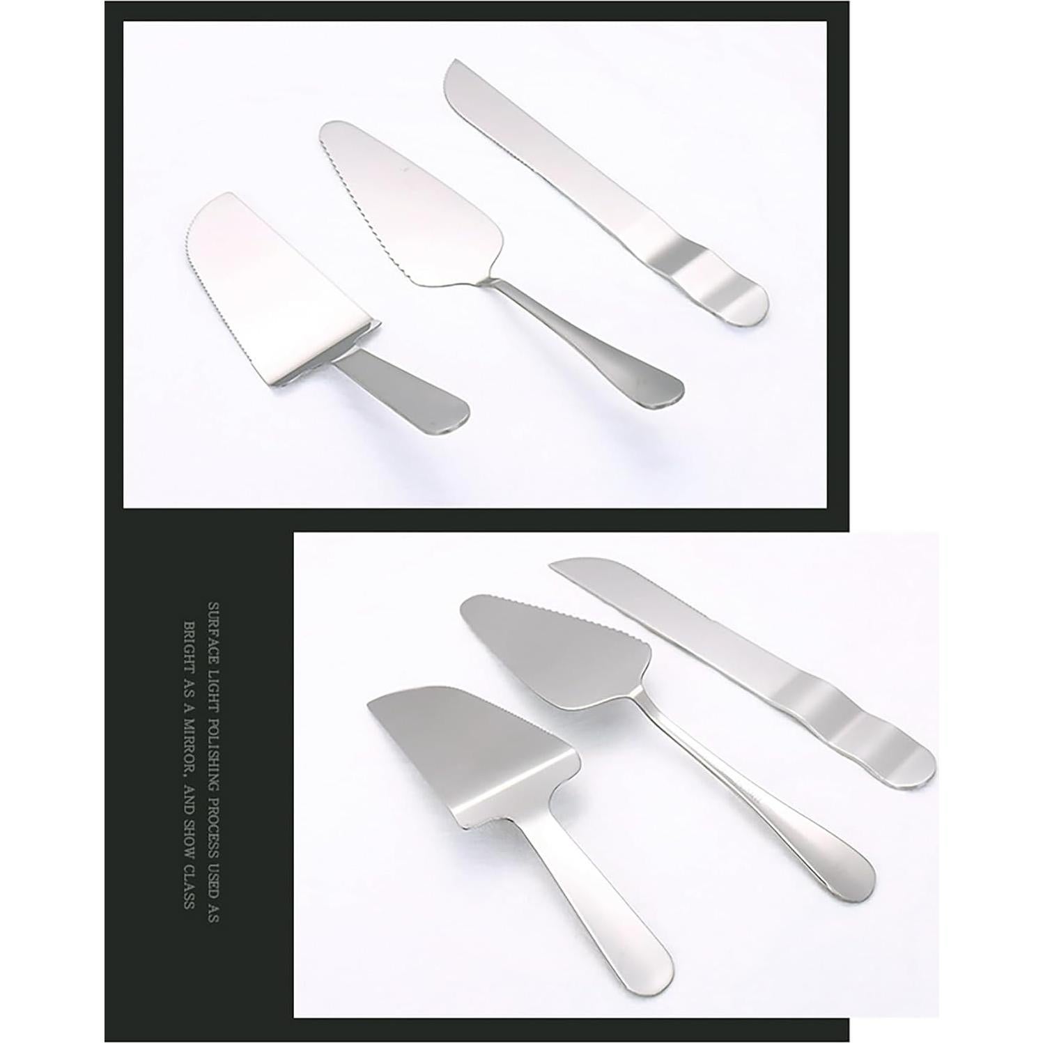 Juego de Cuchillo y Servidor de Pastel Enbar - Acero Inoxidable