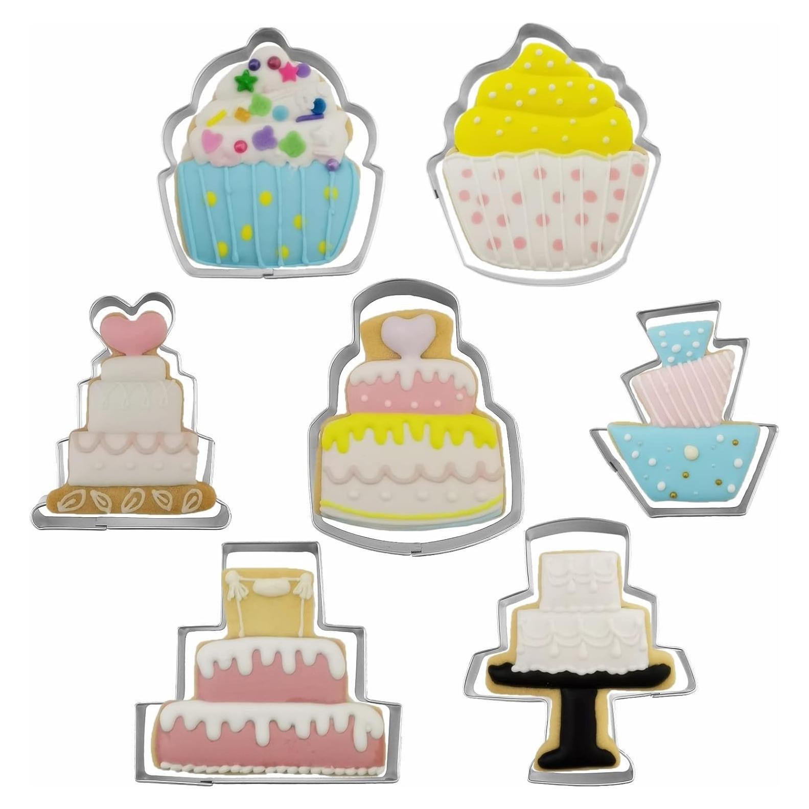 Juego de Cortadores de Galletas Comais 7 Piezas Acero Inoxidable