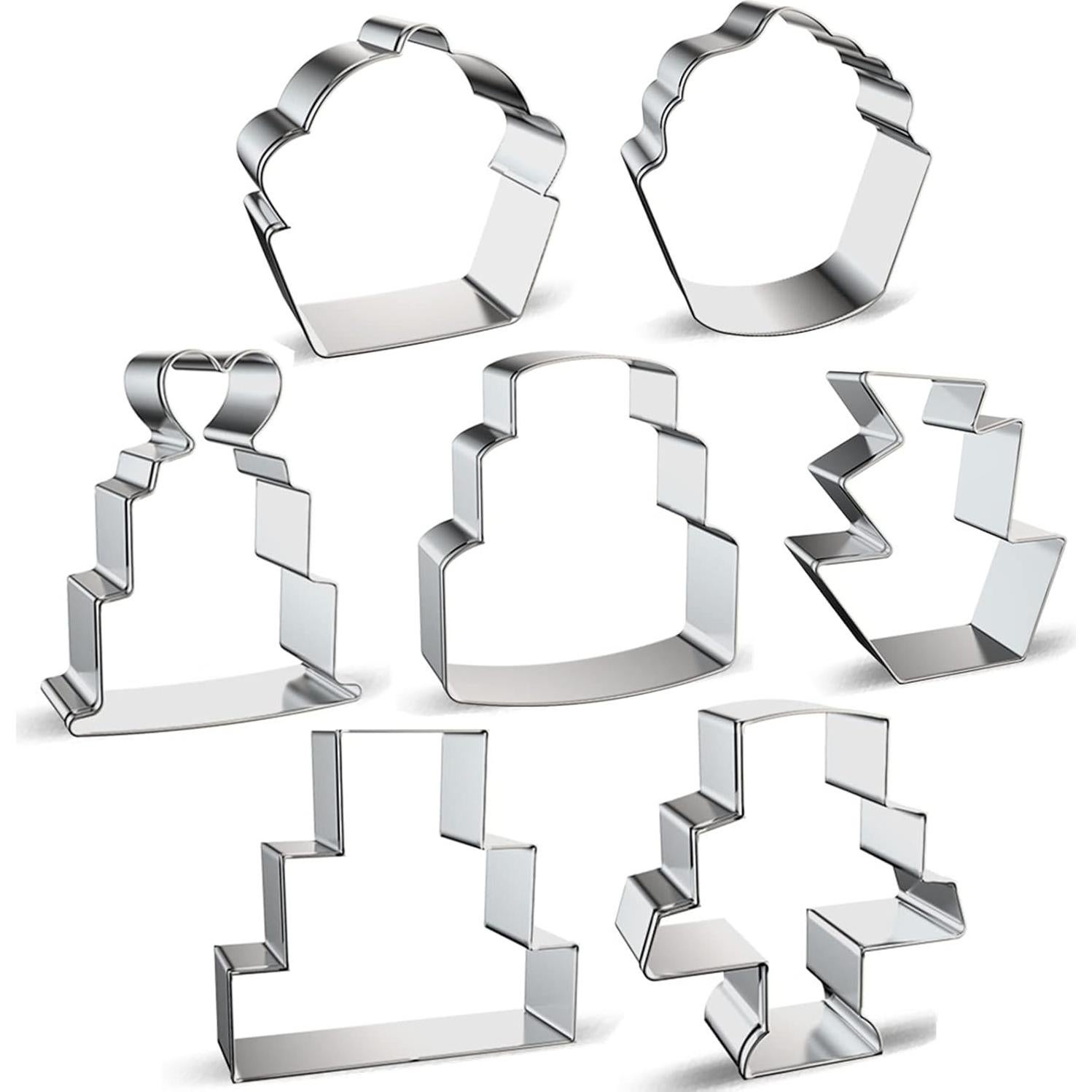 Juego de Cortadores de Galletas Comais 7 Piezas Acero Inoxidable