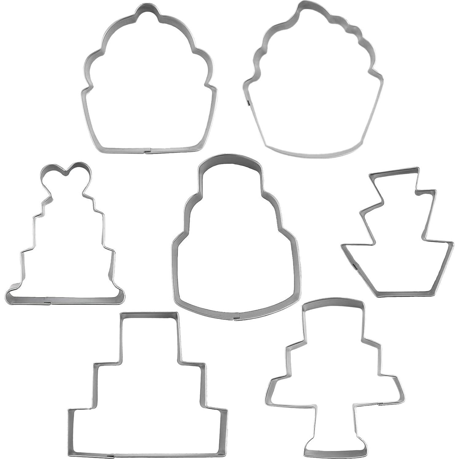 Juego de Cortadores de Galletas Comais 7 Piezas Acero Inoxidable