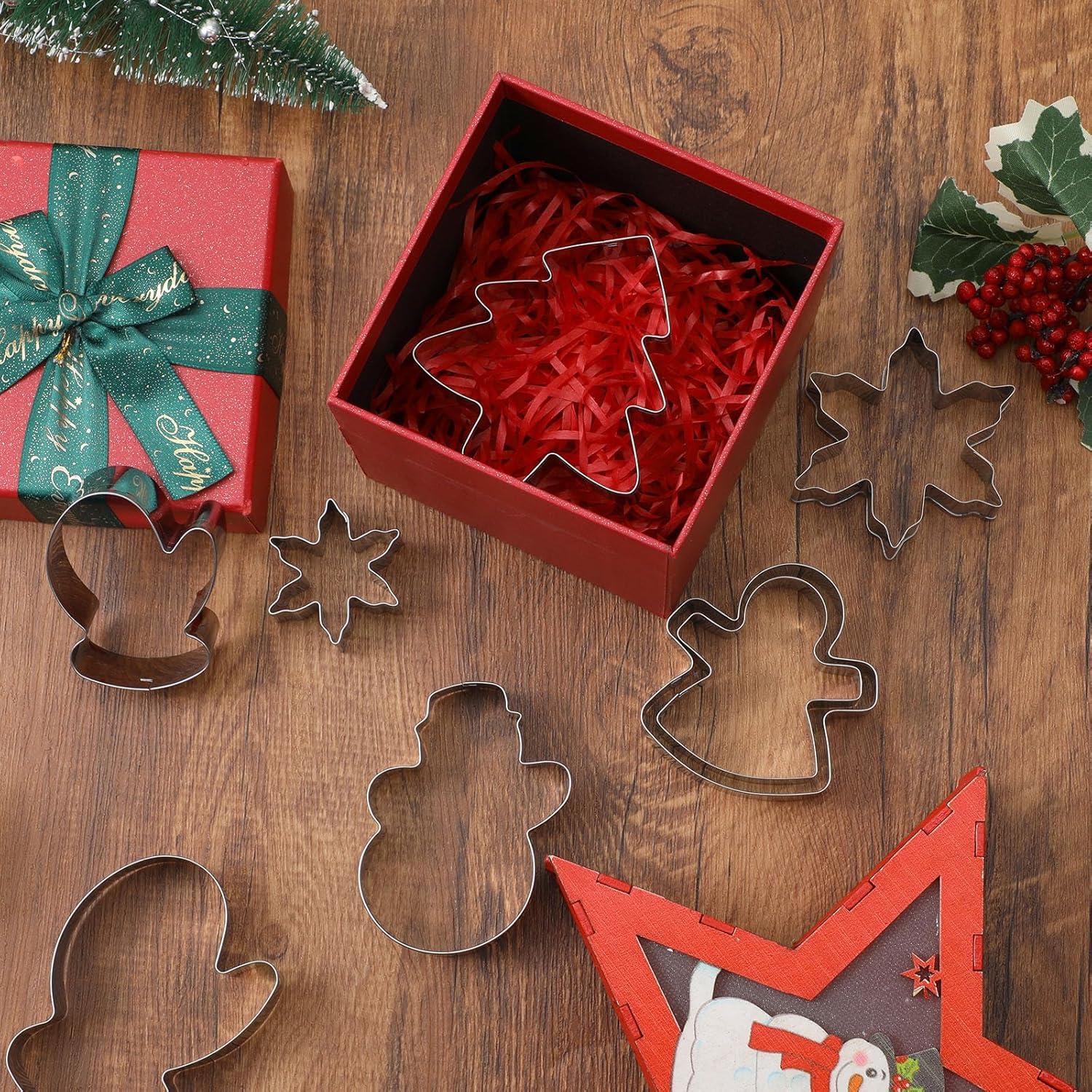 Juego de Cortadores de Galletas de Navidad Prasacco 18 Piezas