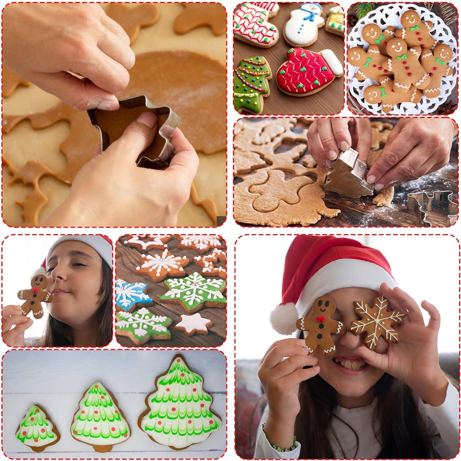 Juego de Cortadores de Galletas de Navidad Prasacco 18 Piezas