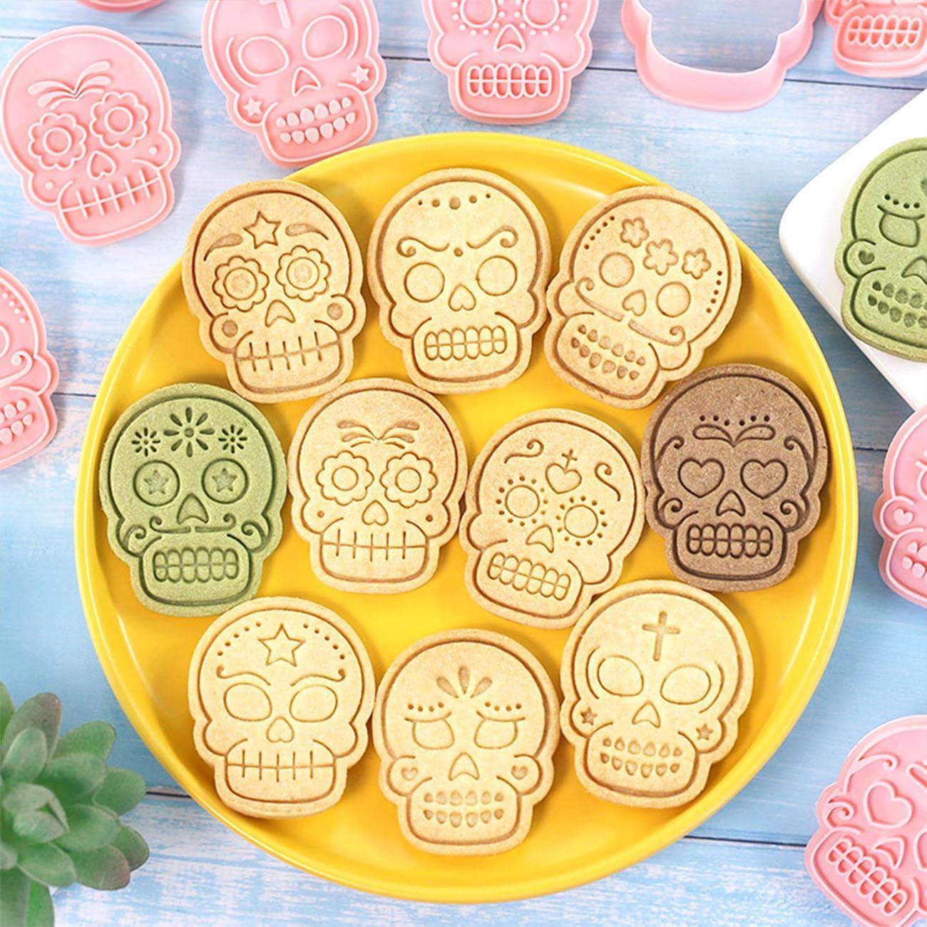 Juego de Cortadores de Galletas Calavera Lutoku 10 Piezas PP