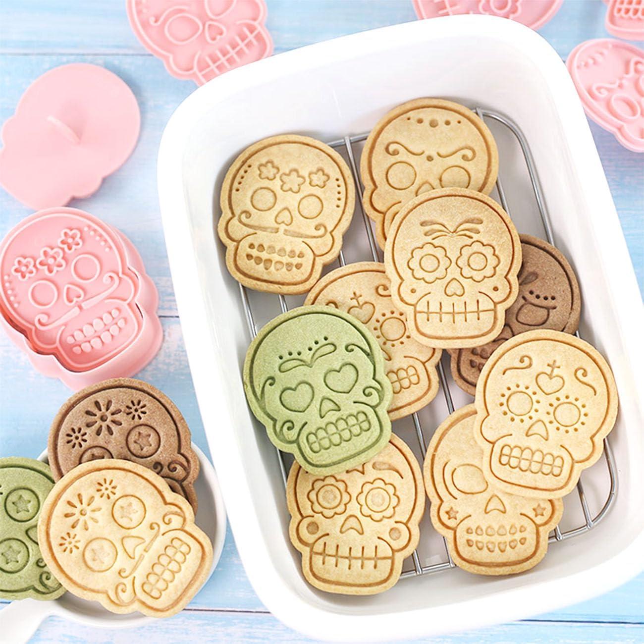 Juego de Cortadores de Galletas Calavera Lutoku 10 Piezas PP