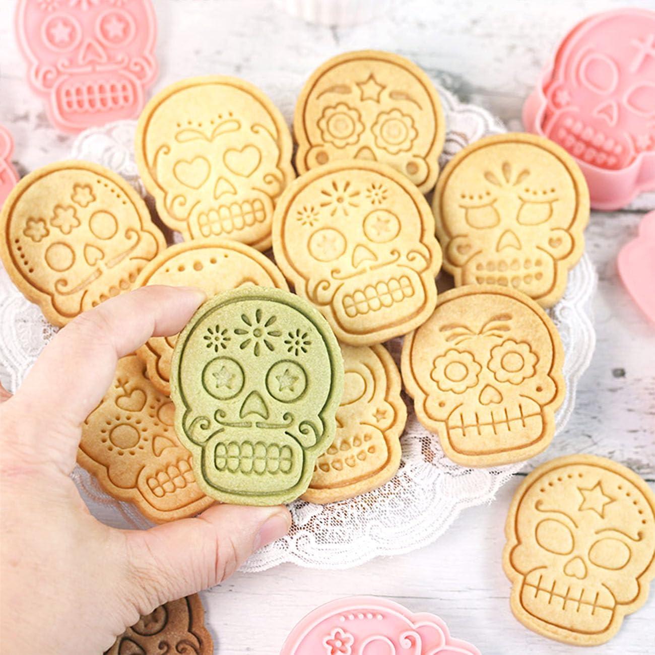 Juego de Cortadores de Galletas Calavera Lutoku 10 Piezas PP