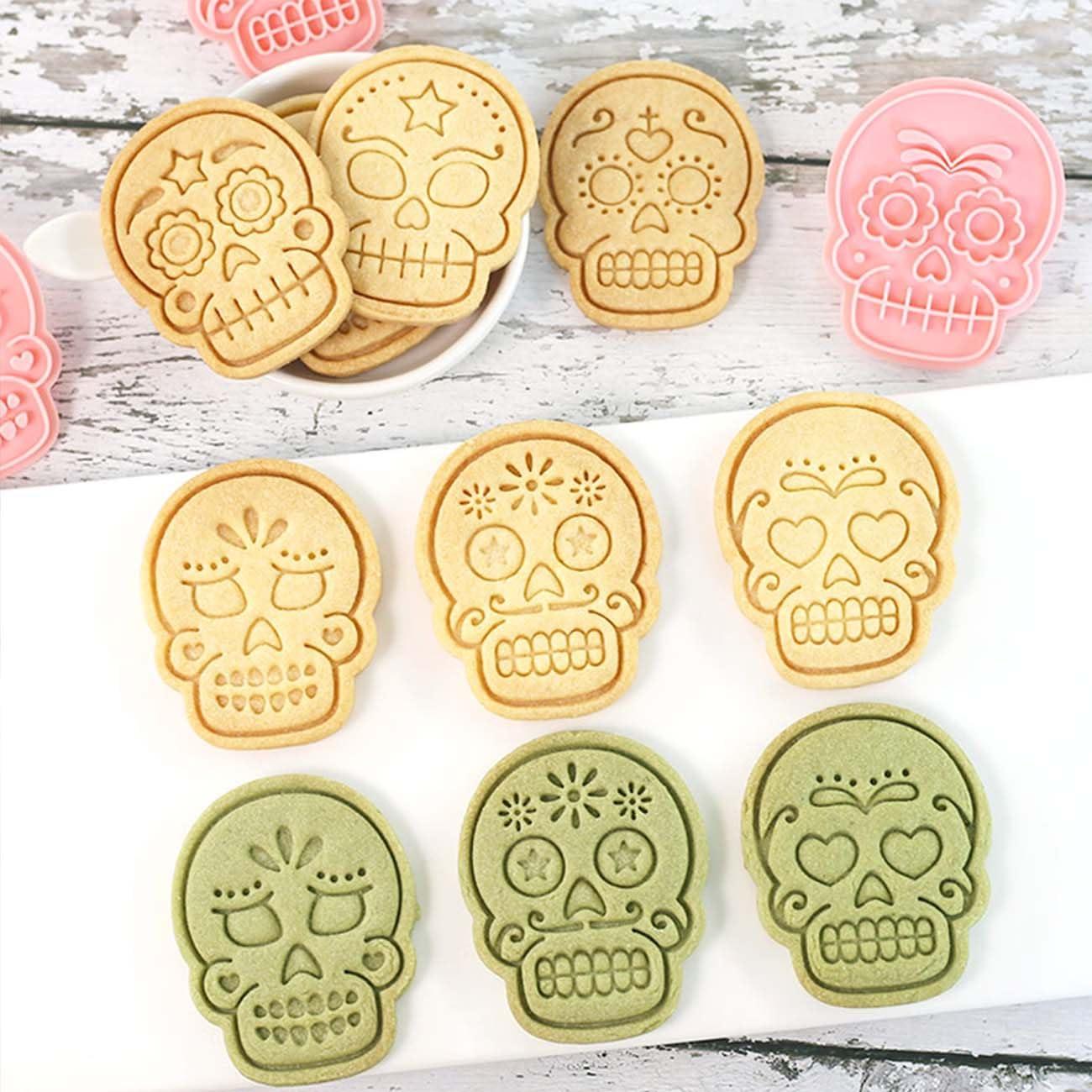 Juego de Cortadores de Galletas Calavera Lutoku 10 Piezas PP