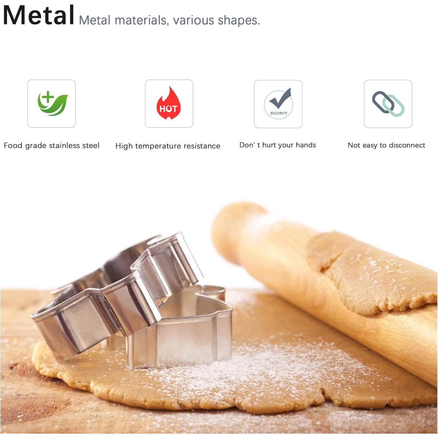 Cortadores de Galletas de Navidad TAROSE 10 Piezas Acero Inoxidable